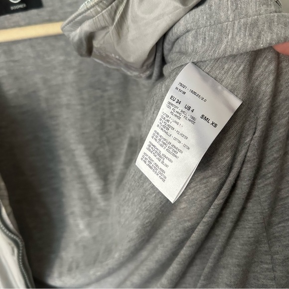 Bogner Sports Full Zip Windbreaker Jacket Flamingo Floral Print Silver Metallic - Picture 8 of 12